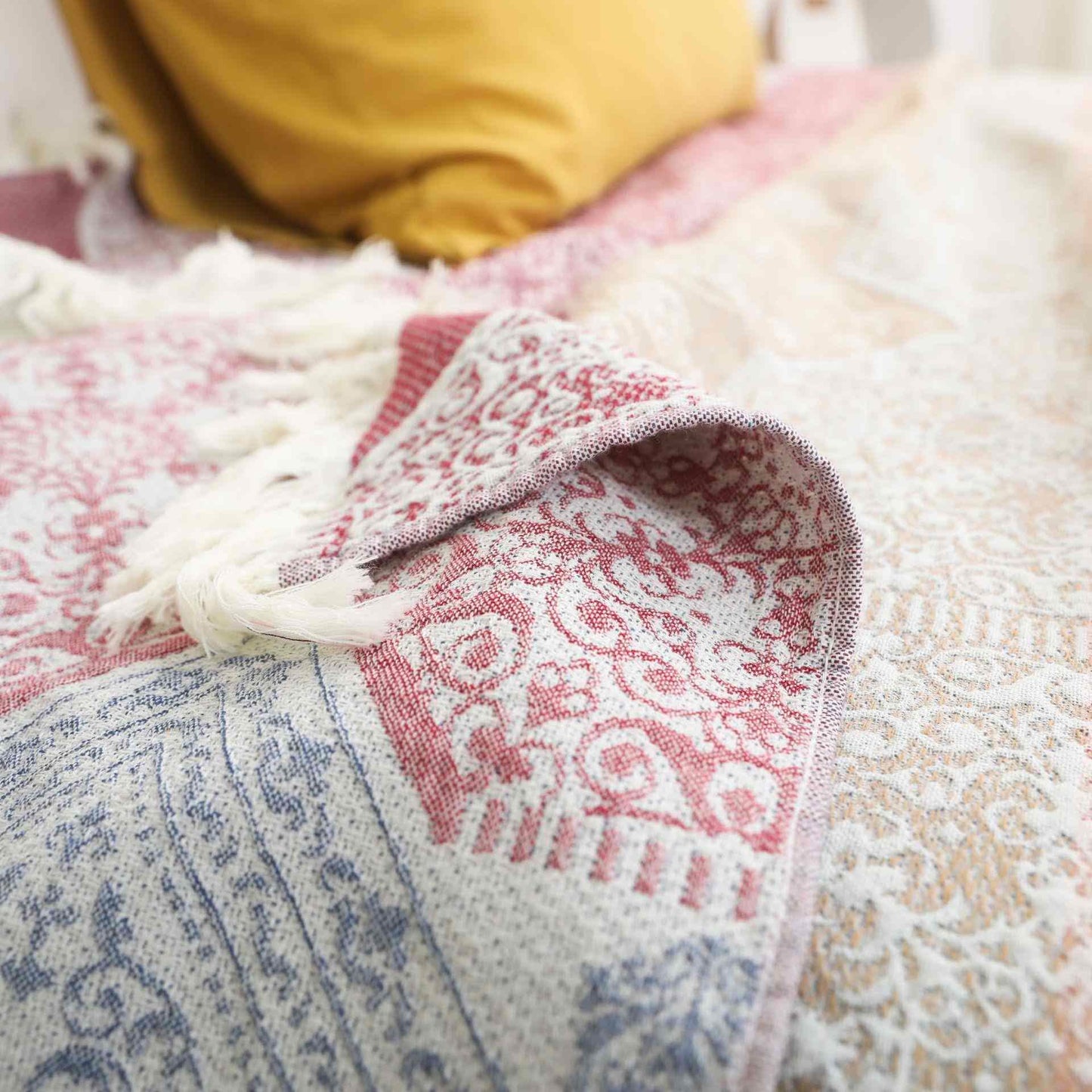 Ethnic Pattern Natural Cotton Gauze Quilt - image 4