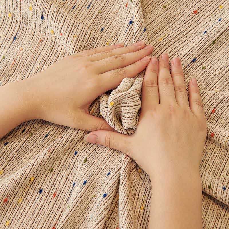 Colorful Polka Dot Chenille Sofa Protector - image 5