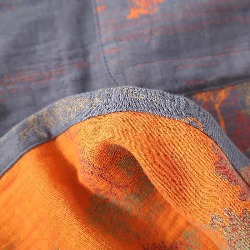 Retro Tree Jacquard Cotton Loungewear Set - image 10