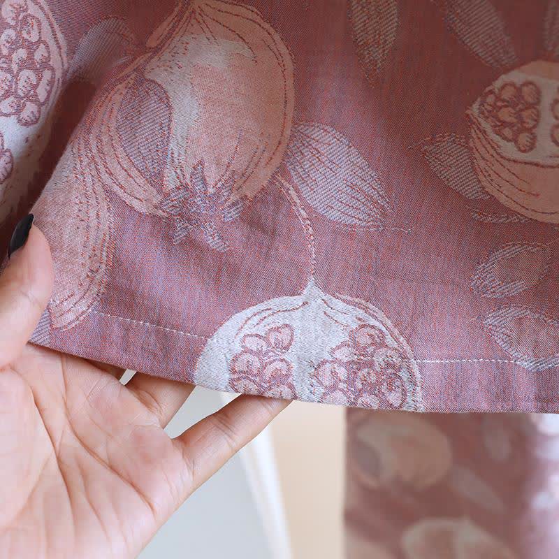 Vintage Pomegranate Cotton Gauze Loungewear Set - image 8