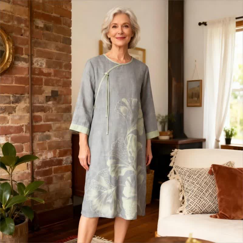 Ginkgo Leaf Inspired Cotton Gauze Nightdress - image 7