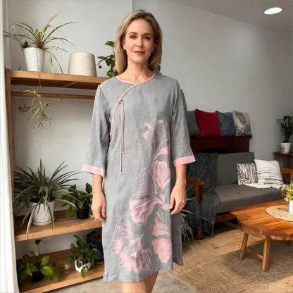 Ginkgo Leaf Inspired Cotton Gauze Nightdress - image 10