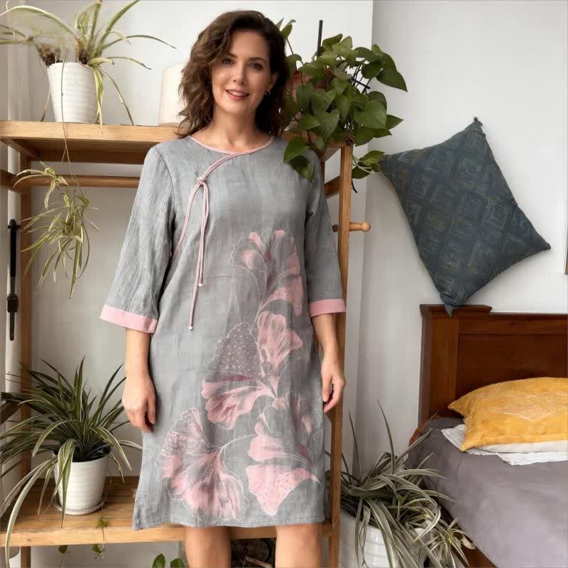 Ginkgo Leaf Inspired Cotton Gauze Nightdress - image 9