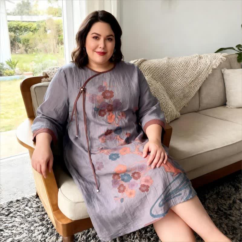 Cherry Blossom Inspired Cotton Gauze Nightdress - image 1