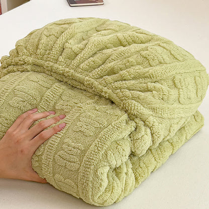 Striped Bear Fleece Warm Fitted Sheet - image 5