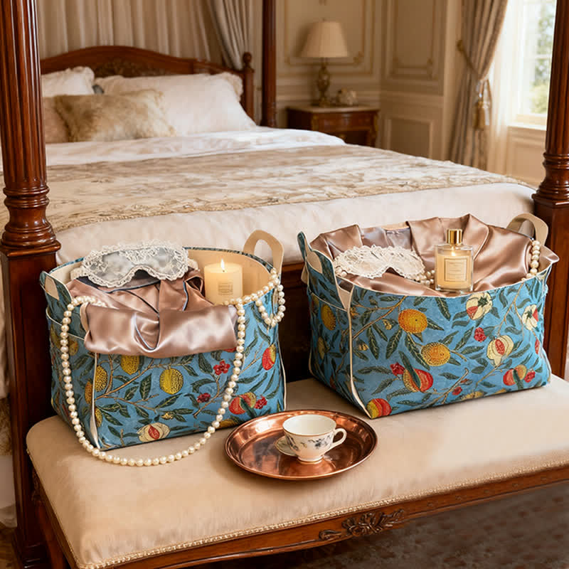 Leather Pastoral Large-capacity Storage Bin - image 2