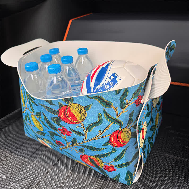 Leather Pastoral Large-capacity Storage Bin - image 4