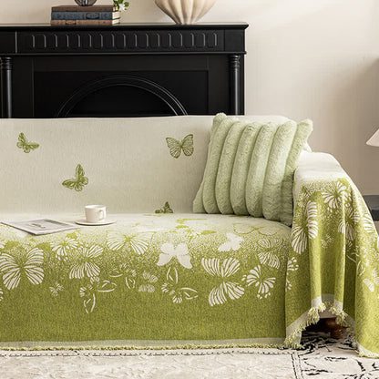 Dreamy Butterfly Chenille Sofa Throw Blanket - image 1