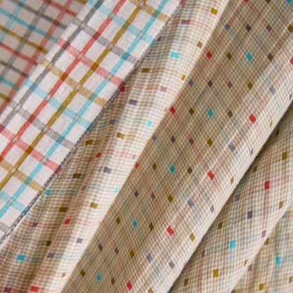 Ownkoti Colorful Gingham Cotton Gauze Kimono Robe - image 6