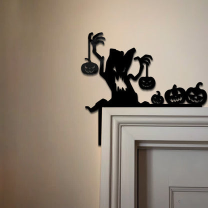 Haunted Tree Pumpkin Door Corner Decoration - 3PCS - 7" x 8" - image 0