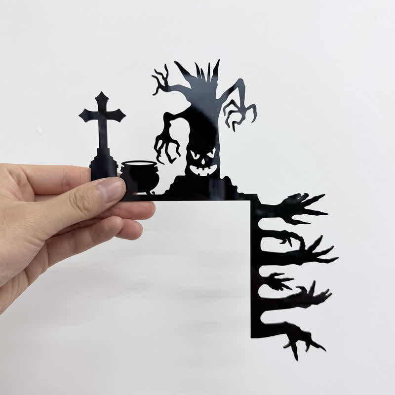 Halloween Graveyard Door Corner Halloween Decor - image 1