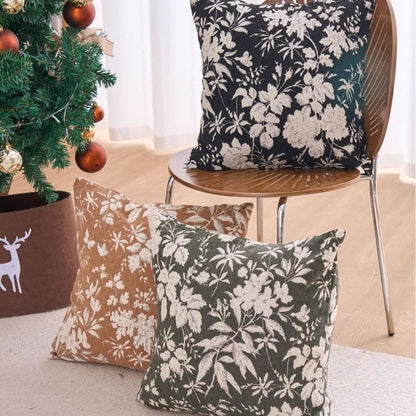 Floral Leaf Throw Pillow with Insert - image 2