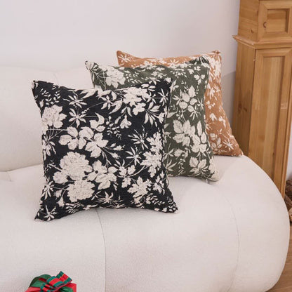 Floral Leaf Throw Pillow with Insert - image 0