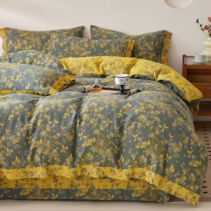 Plum Blossom Jacquard Cotton Gauze Bedding - Bedding Set - King - image 0