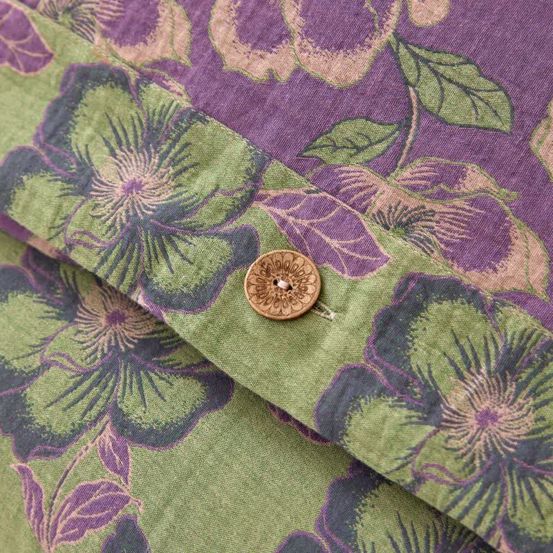 Ownkoti Peach Blossom Jacquard Cotton Gauze Bedding - image 4