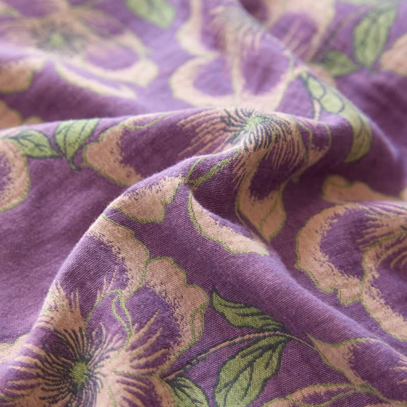 Ownkoti Peach Blossom Jacquard Cotton Gauze Bedding - image 5