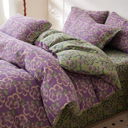 Ownkoti Peach Blossom Jacquard Cotton Gauze Bedding - image 2