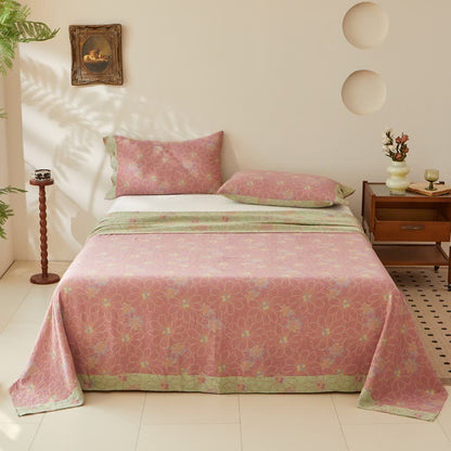Ownkoti Fresh Floral Jacquard Cotton Gauze Bedding - image 2