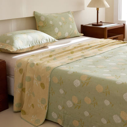 Ownkoti Pastel Rose Jacquard Cotton Gauze Bedding - image 7