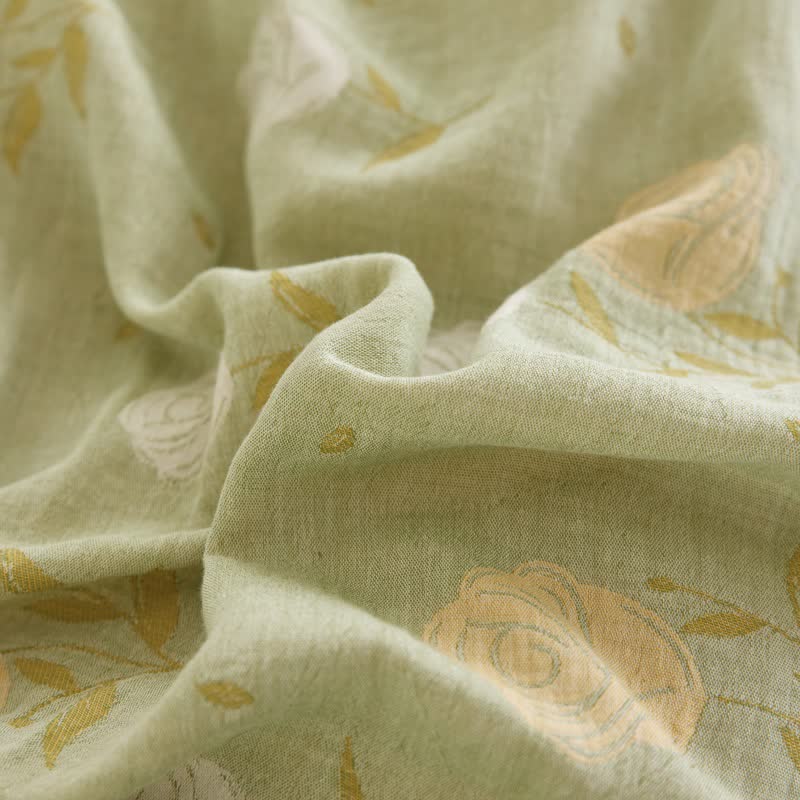 Ownkoti Pastel Rose Jacquard Cotton Gauze Bedding - image 10