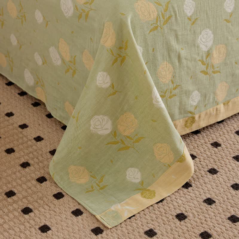 Ownkoti Pastel Rose Jacquard Cotton Gauze Bedding - image 8