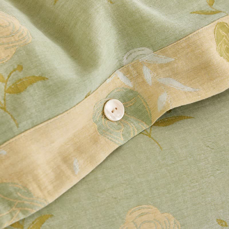 Ownkoti Pastel Rose Jacquard Cotton Gauze Bedding - image 9