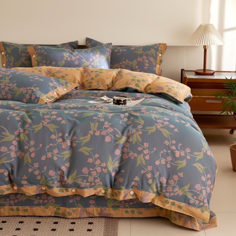 Ownkoti Campanula Jacquard Cotton Gauze Bedding - Bedding Set - King - image 0