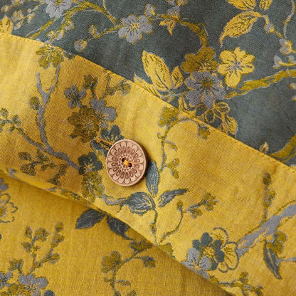 Ownkoti Plum Blossom Jacquard Cotton Gauze Bedding - image 7