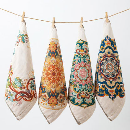 Vintage Cotton Gauze Kitchen Absorbent Towel - Four-piece Set - image 0