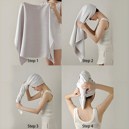 Breathable Antibacterial Hair Drying Towel Wrap - image 10
