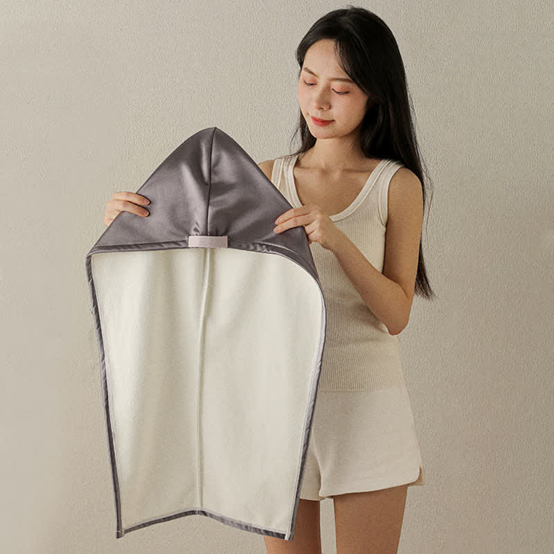 Absorbent Fleece Hair Drying Towel Wrap - image 1