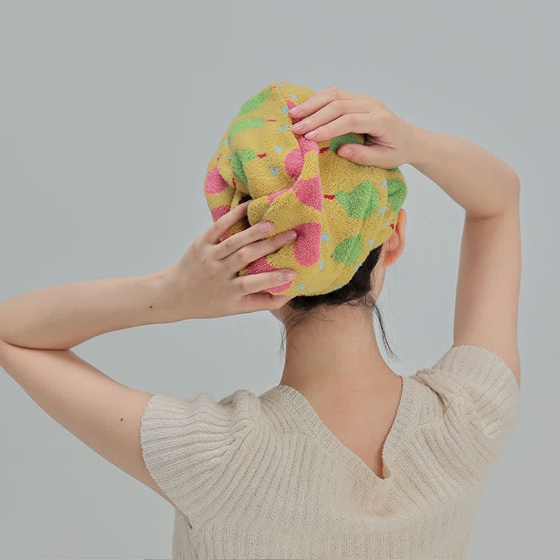 Cotton Rural Pear Hair Drying Towel Wrap - image 12