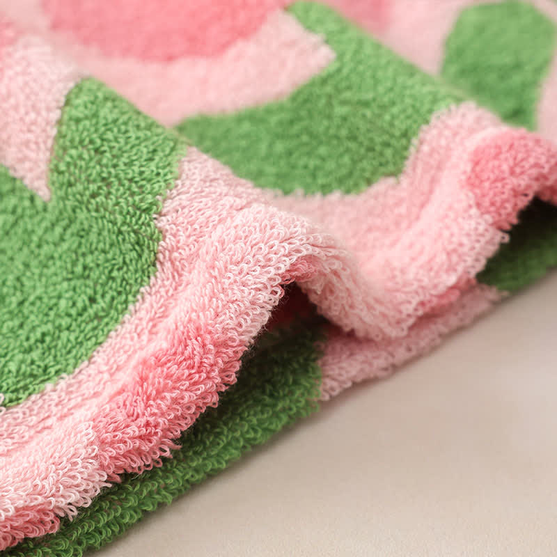 Yarn-dyed Tulip Cotton Hair Towel Wrap - image 5