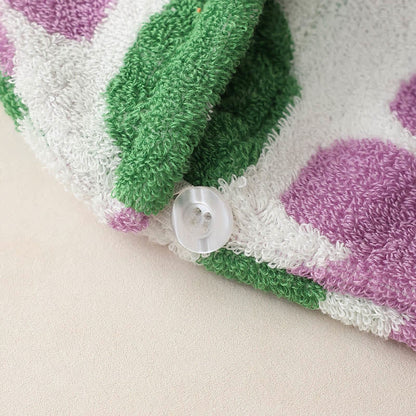 Yarn-dyed Tulip Cotton Hair Towel Wrap - image 14