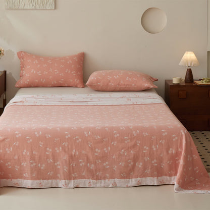 Cherry Jacquard Cotton Gauze Sheet Bedspread - image 1