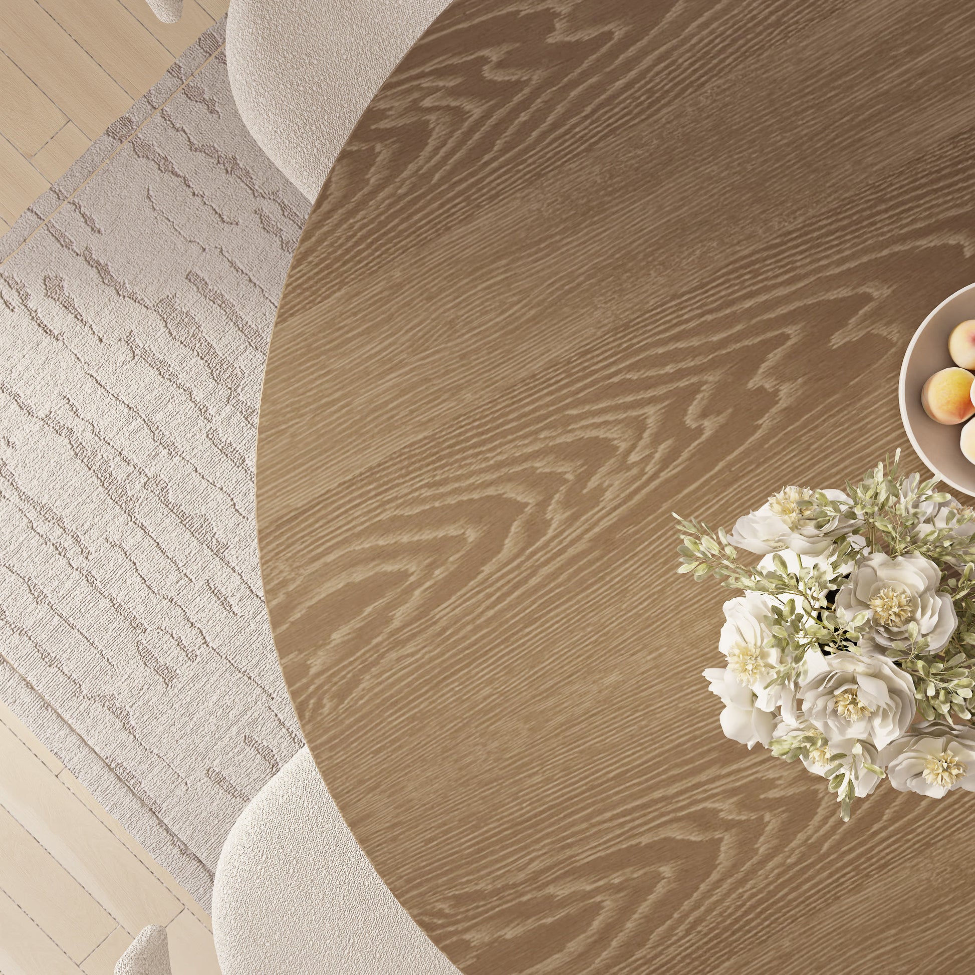 Goblet-shaped Base Round Kitchen Table For 4/6/8 - image 4