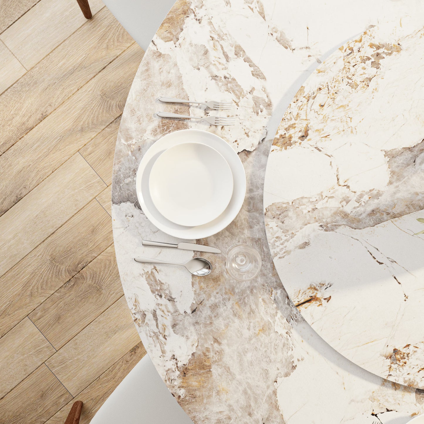 Floral-shape Pedestal Dining Table Pedestal Base Farmhouse Style - image 15