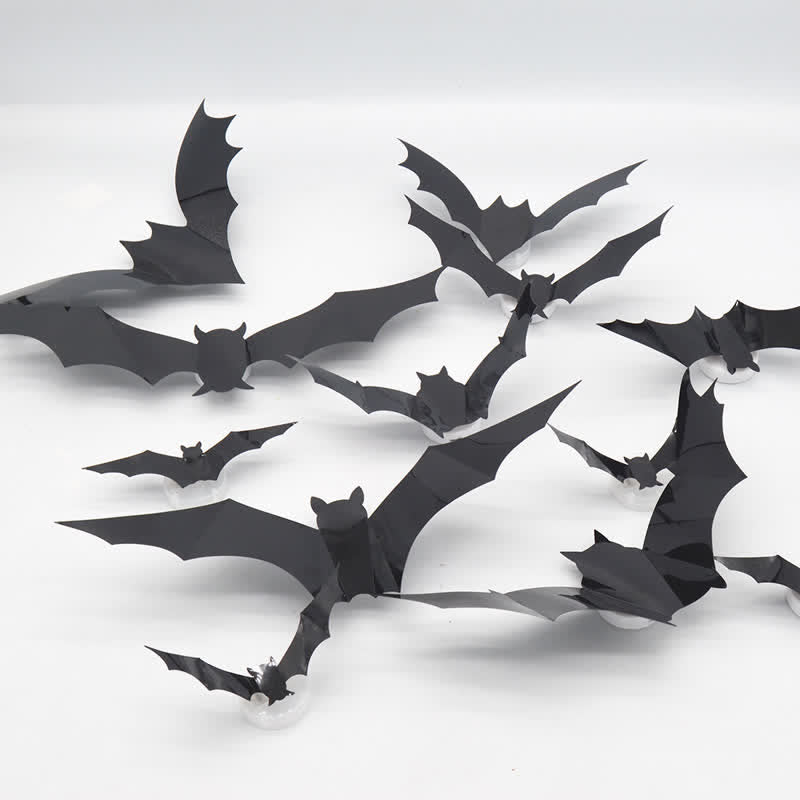 Halloween 3D LED Bat Glitter Wall Decoration - image 8