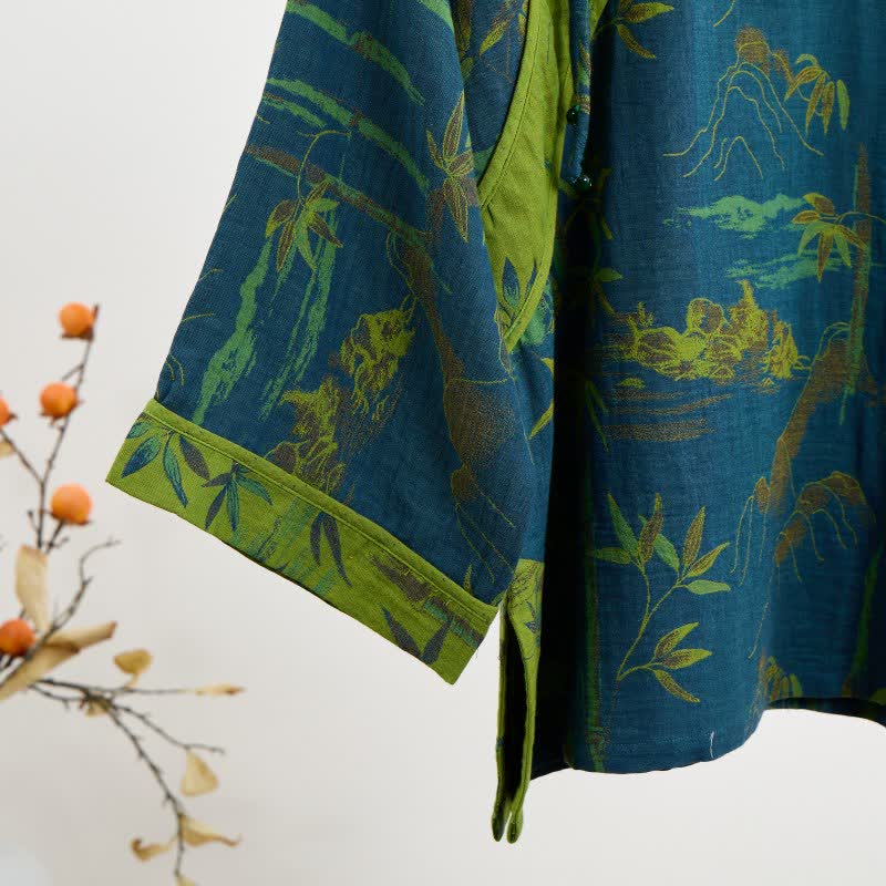 Ownkoti Bamboo Oriental Tassel Cotton Pajama Set - image 4