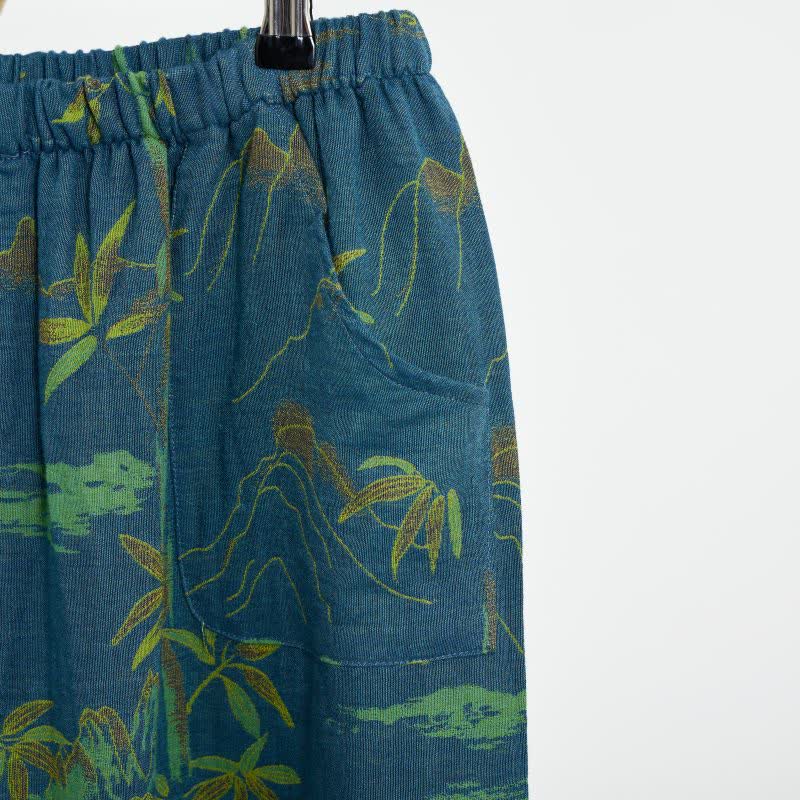 Ownkoti Bamboo Oriental Tassel Cotton Pajama Set - image 4