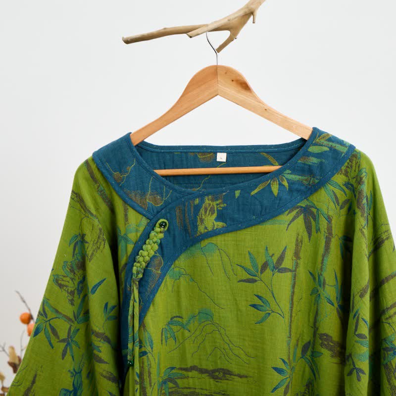 Ownkoti Bamboo Oriental Tassel Cotton Pajama Set - image 11