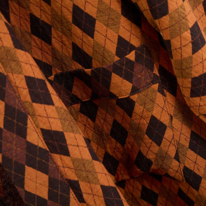 Diamond Plaid Cotton Gauze Kimono Robe - image 7