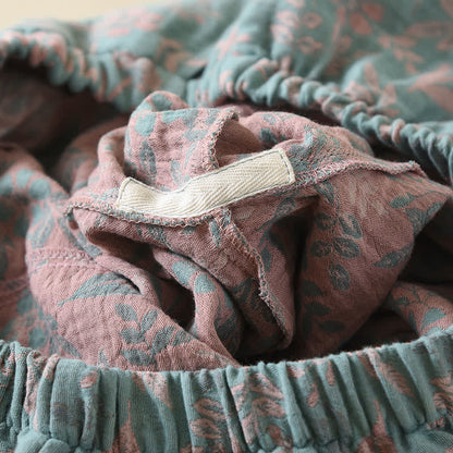 Ownkoti Vintage Cotton Botanical Long Sleeve Pajamas - image 6