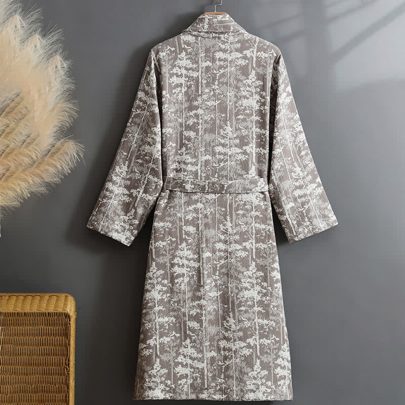 Botanical Cotton Double Layer Gauze Robe - image 8