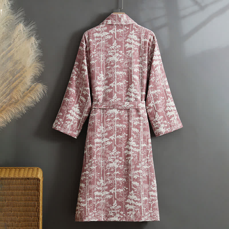 Botanical Cotton Double Layer Gauze Robe - image 5