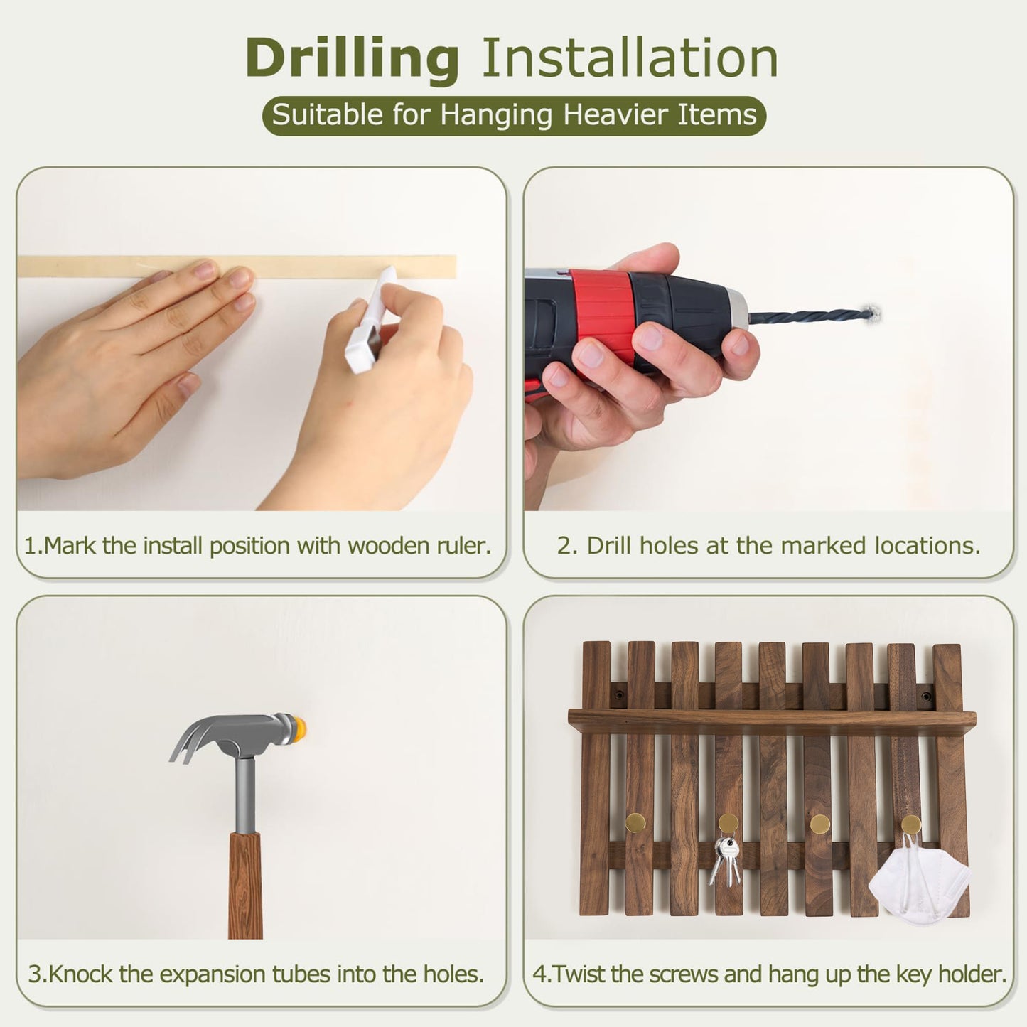 Premium Black Walnut Organization Wall Hook - image 7