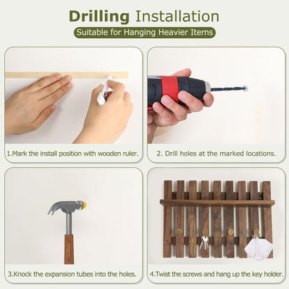 Premium Black Walnut Organization Wall Hook - image 7