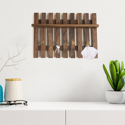 Premium Black Walnut Organization Wall Hook - Dark Walnut - image 0