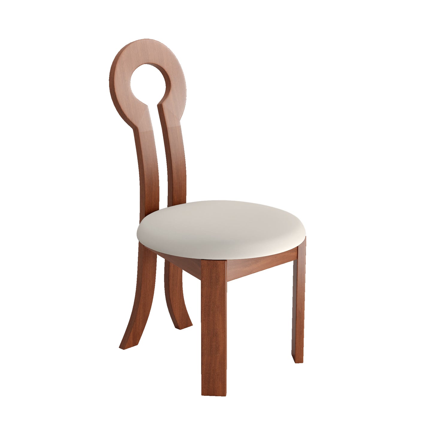 2x/4x/6x Key-shaped Solid Wood Dining Chairs - image 11