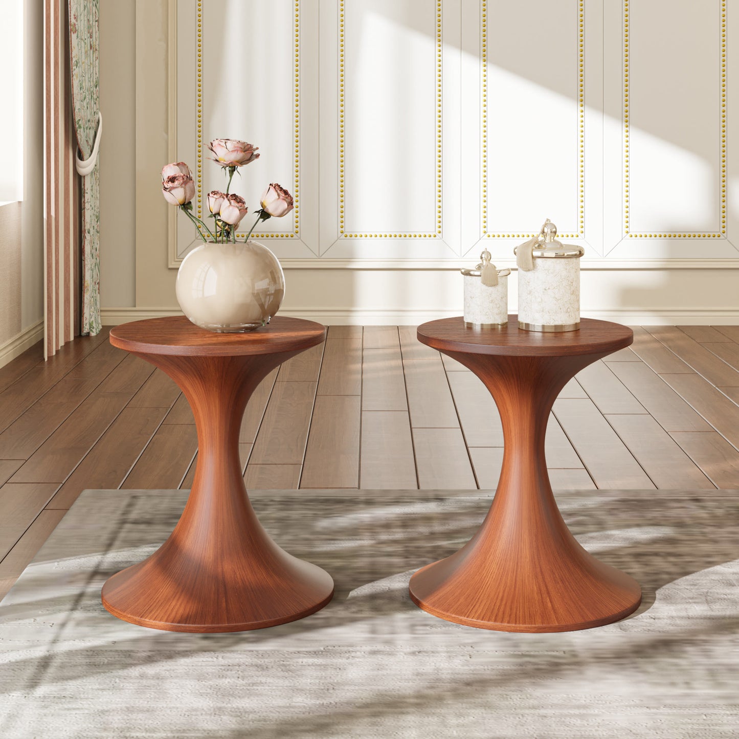 Elegant Waist-shaped Side Table - image 3